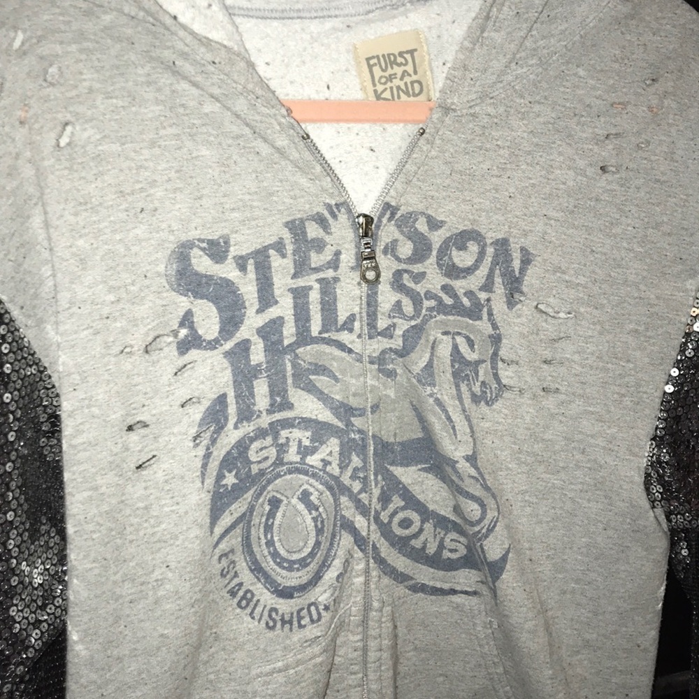 vintage Furst of a Kind hoodie w/ sequence sleeves